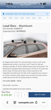 Pair of Volvo Load Carriers with Integrated Rails Roof Rack with Keys & Installation Tool