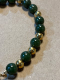 Green/Gold Beaded Bracelet