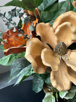 Faux Magnolia Floral Arrangement