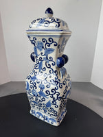 Blue & White Crackled Chinoiserie Ginger Jar (2 AVAILABLE—PRICED INDIVIDUALLY AT $25 EACH)