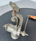 LF& C Vintage Hand Crank Meat Grinder with Clamp