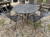 Metal Patio Table with (3) Chairs