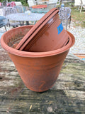 H-Lot of Plastic Planters