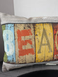 Pair of Beach Quote Throw Pillows