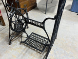Antique Singer Base with Glass Top