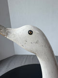 Primitive Vintage Wooden Standing Goose