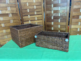 Square & Rectangle Baskets, 2 pc