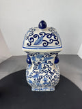 Blue & White Crackled Chinoiserie Ginger Jar (2 AVAILABLE—PRICED INDIVIDUALLY AT $25 EACH)
