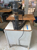 Craftsman 9” Radial Arm Saw Affixed to Cabinet