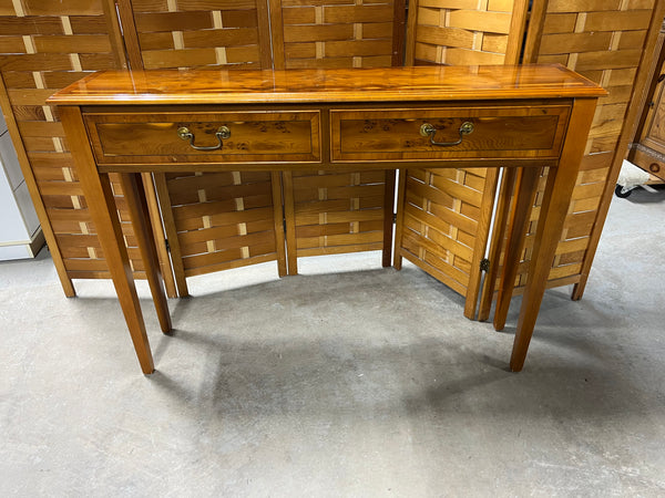 Narrow Console with (2) Faux Drawers
