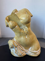 Resin Female Torso Sculpture Wine Bottle Holder