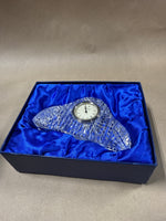 Small Tipperary Crystal Desk Clock With Box