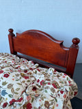 Wooden Doll Bed with 3-Piece Bedding Set