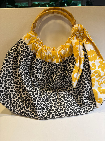 Reversible Bag with Bamboo Handles
