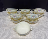 (A) 11-Piece Royal Doulton The Romance Collection 5077 Juliet Cream Soup Bowls