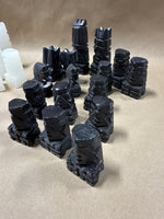 Aztec Style Marble Chess Pieces — 32 Pieces