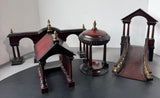 4-Piece Bombay Company Mahogany Wooden Architectural Executive Golf Putting Set
