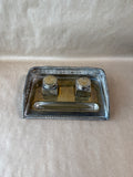 Art Deco Style Silver Plate Inkwell Desk Set