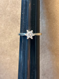 14K White Gold & Diamond Ring - SIZE 5.75