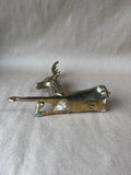Solid Brass Reindeer Figurine