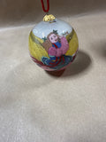 Reversed Painting Angel Glass Ornament With Box