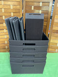 Brown Canvas Organizer Lot, 8 pc