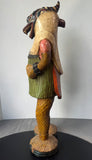 Gouro Vintage Wooden Zamble Mask Statue