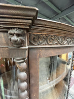 Antique Bow Front China Cabinet***HEAVY ITEM***