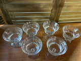 6 pc Glass Ice Cream/Dessert Cups