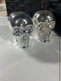 Plastic Cauldron with  (4) Plastic Skeleton Heads