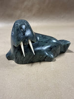 Handcarved Soapstone Walrus Signed By Artist