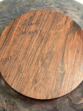 Signed & Numbered Wooden Vessel with Unique Raw Accent