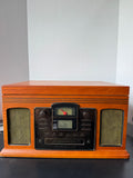 The Crosley CR245 Director Retro Style 3-Speed Turntable with CD Recorder & AM/FM Radio