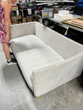 Crate & Barrel Mid Century Style Sofa Set with Chaise Lounge, 3 pc