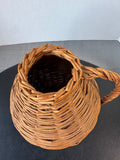 Rustic Handwoven Wicker Jug or Vase