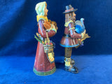 Pair of Tabletop Pacific Rim Pilgrim Tin Figurines