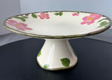 Franciscan Desert Rose Footed Cake Plate in Box