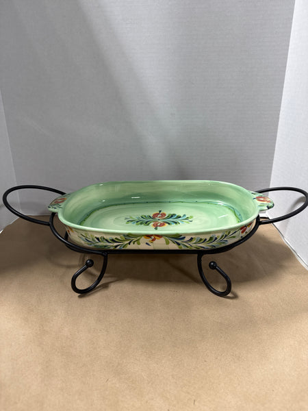 Southern Living Gail Pittman Oval Baking Dish With Stand