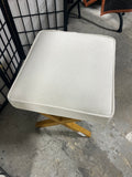 Off White/Ecru Ottoman/Footstool, by Fujian Kingwell Furniture Co. Ltd.