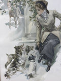 The Girls Like Best Print by Harrison Fisher; Signed