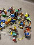 (E) Assorted Lot Of Sevi And Erzgebirge West Germany Easter Bunny Ornament Lot