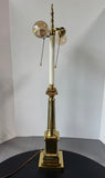 Virginia Metalcrafters Brass 2-Way Candlestick Lamp (WORKS)