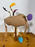 Harold & Hazel Hare Handmade Folk Art Bunny Rabbit