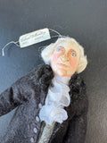 (A) Standing George Washington 2011 Signed Colonial Williamsburg Gladys Boalt Hand Made Ornament