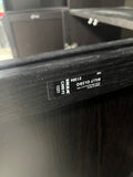 Pair of Black IKEA Cabinets, Particle Board/Cardboard Backing