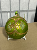 Waterford Vintage Holiday Heirlooms Frosted Glass Ball Ornament H