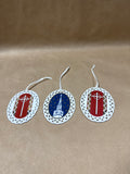 3 Piece Williamsburg United Methodist Church Ornaments / 2006-2007