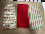 Christmas Themed Kitchen Towels, Set of 3