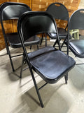 Cosco Mix & Match Black Folding Chairs (2 of each style, 4 chairs total)