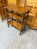 Antique Three Tier Dictionary/Book Stand on Casters